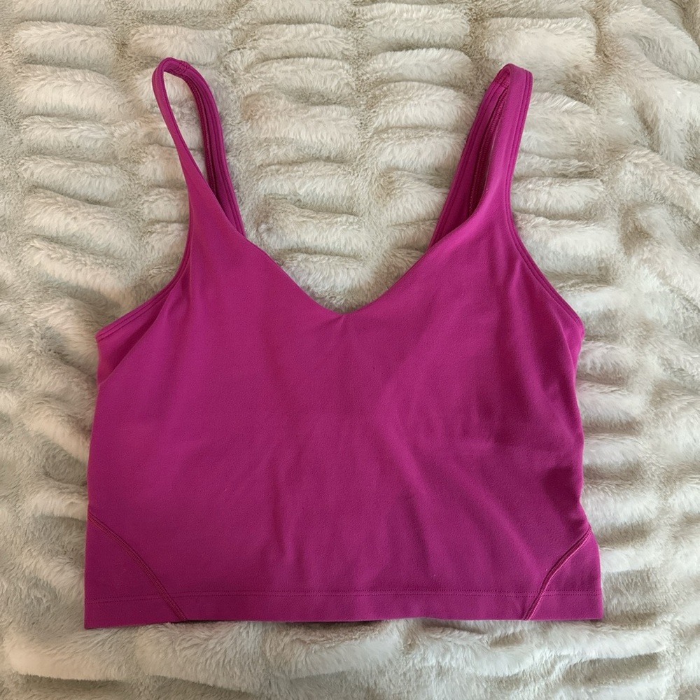 Lulu Lemon Sonic Pink Align Tank, Worn Lightly!!